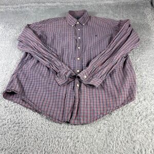 Ralph Lauren XL Plaid Button Down Shirt Long Sleeve Classic Fit